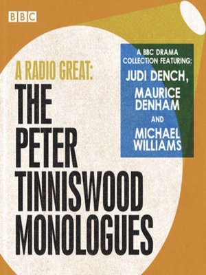 cover image of A Radio Great--The Peter Tinniswood Monologues